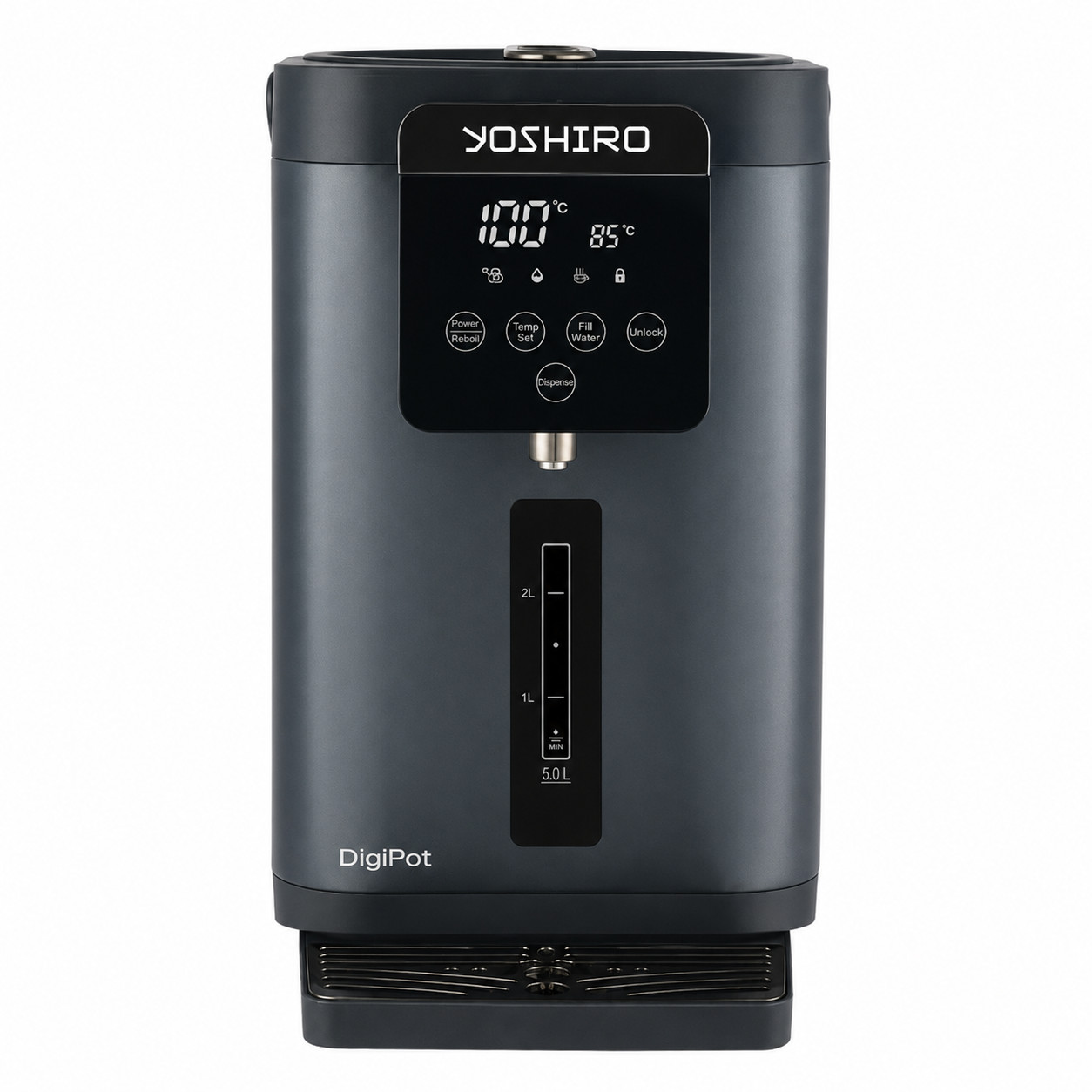 Termopot Yoshiro, YTP-G2KB 218047, 5 L, 1450 Vt, qara — 1