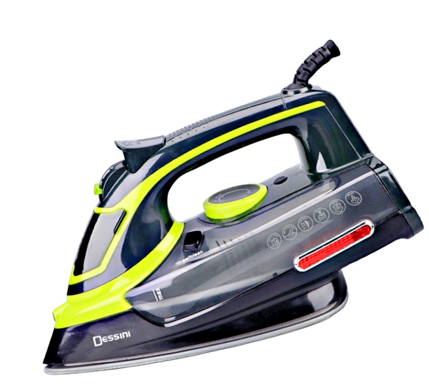 Ütü Dessini DS-889 keramika 2000 W qara-sarı — 1