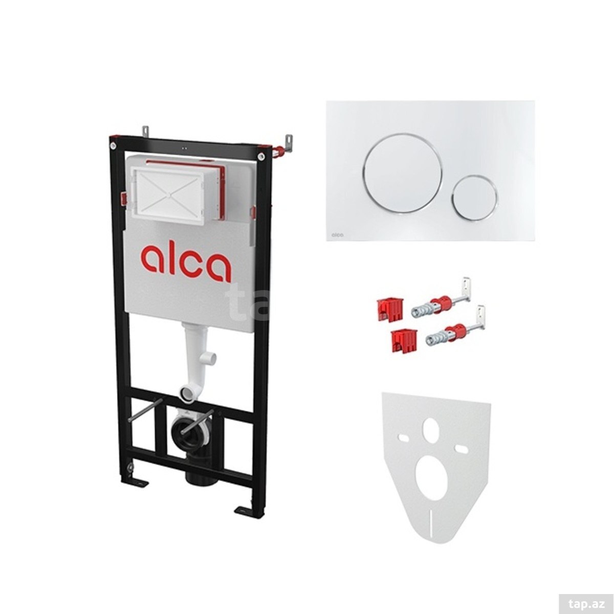 Alca AM101/1120 + M671 xrom-parlaq – divar içi installyasiya sistemi — 1