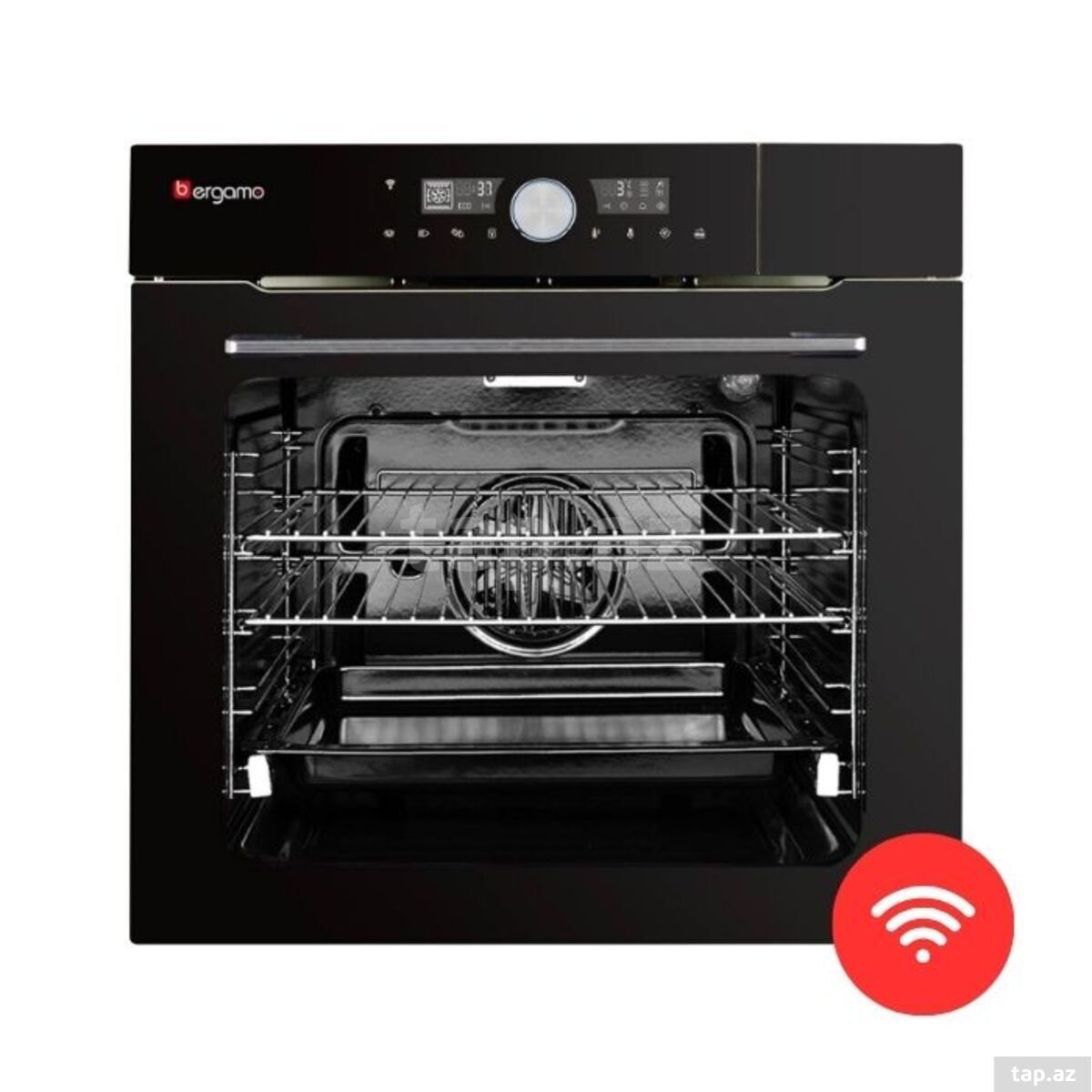 Quraşdırılan elektrik soba Bergamo BG-EO6208CBD – 75 litr, 2800 Vt