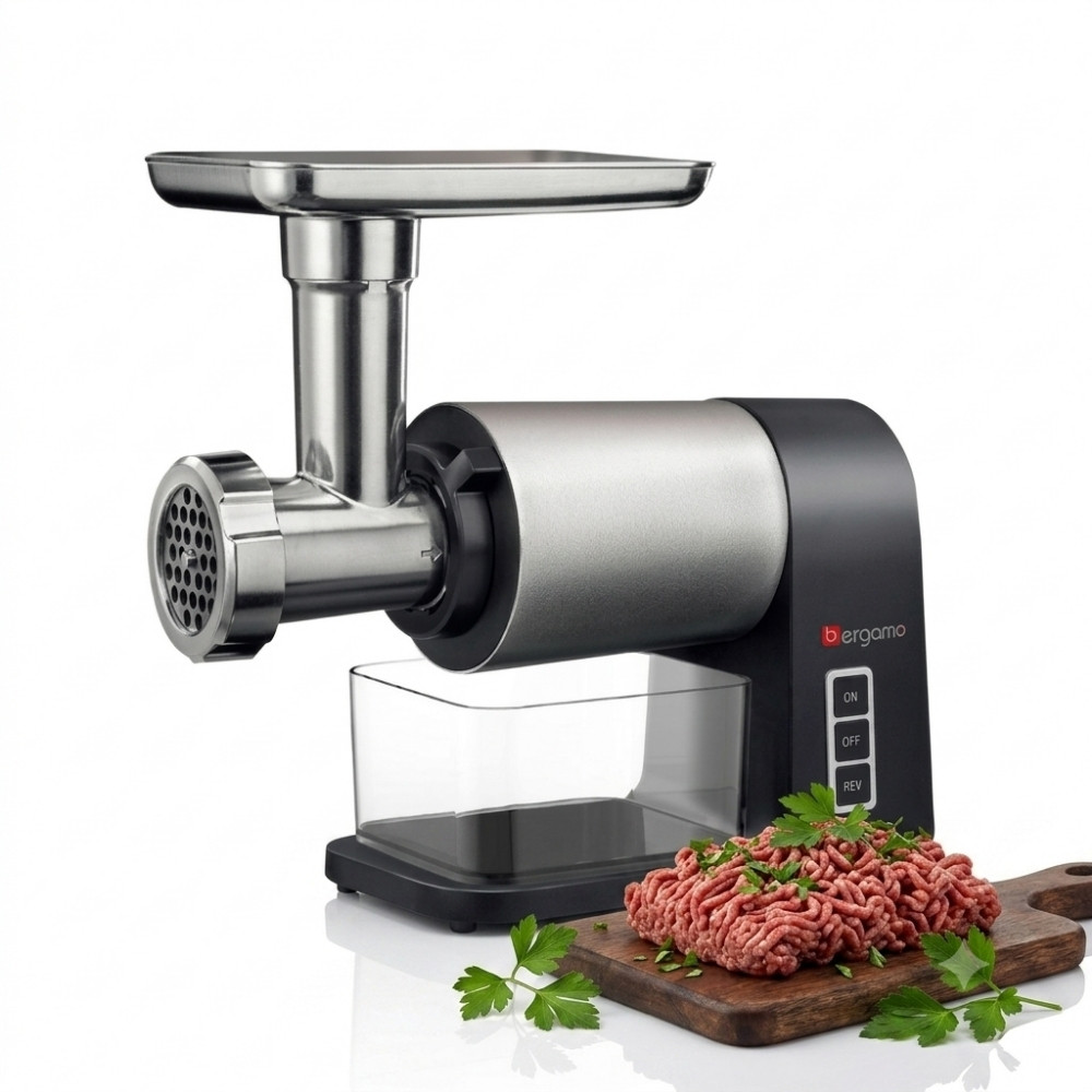 Ətçəkən maşın Bergamo ON.260024 3600 Vt 3 kq/dəq Qiymə üçün disk Tünd boz — 1