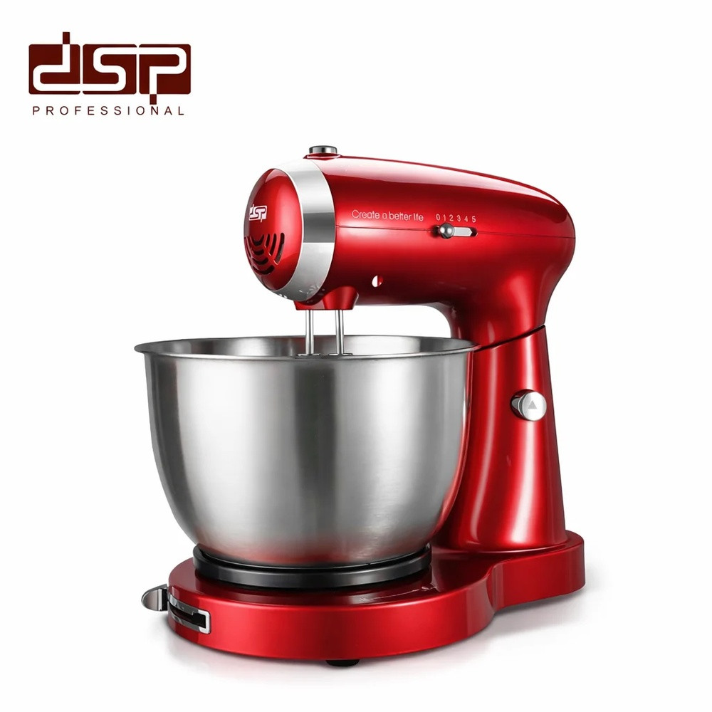 Mikser DSP KM3034 (SH_ID_134), stasionar, 350 Vt, 5 sürət, qırmızı — 1