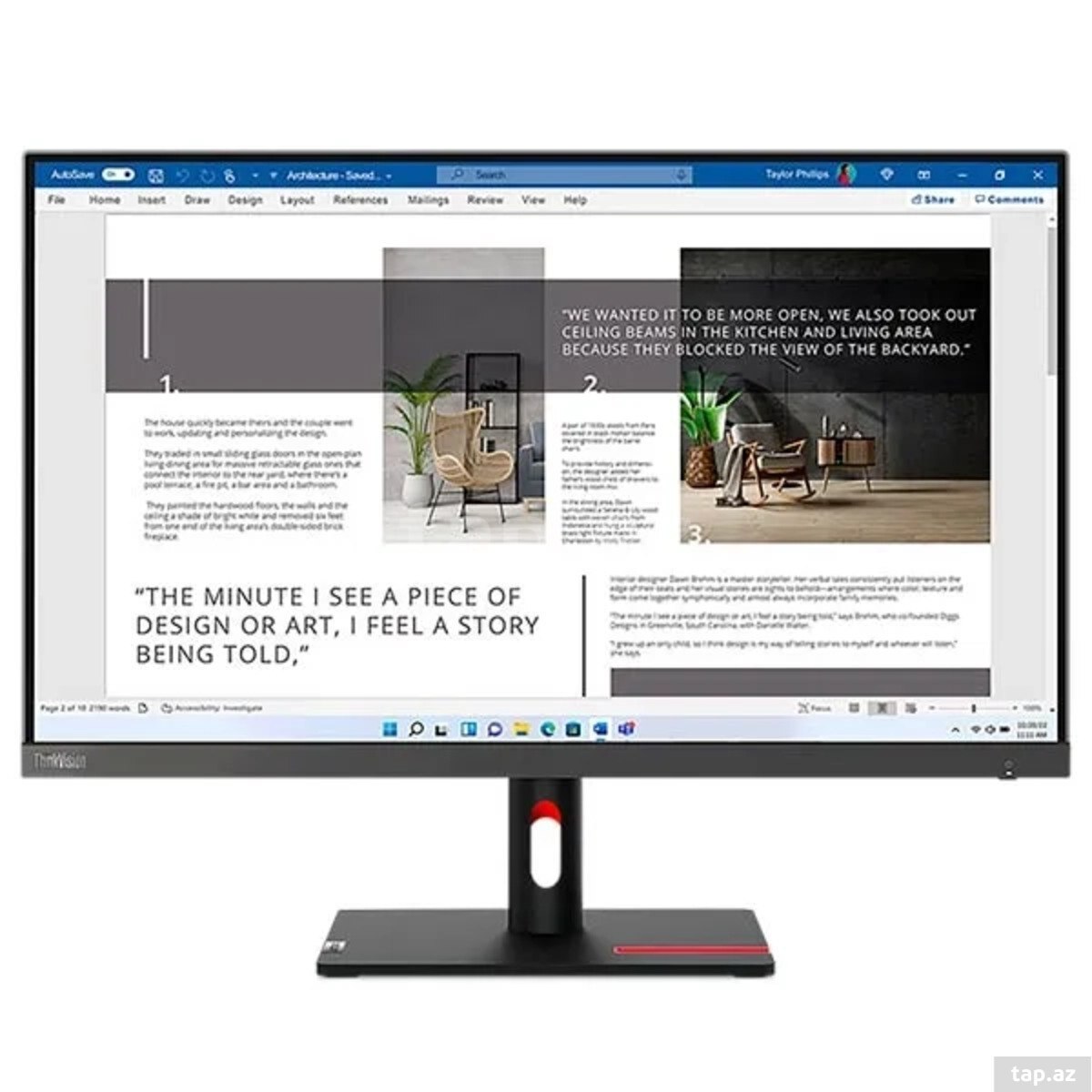 Lenovo ThinkVision S27i-30 27" Full HD 100Hz Monitor 63DFKAT4EU — 1