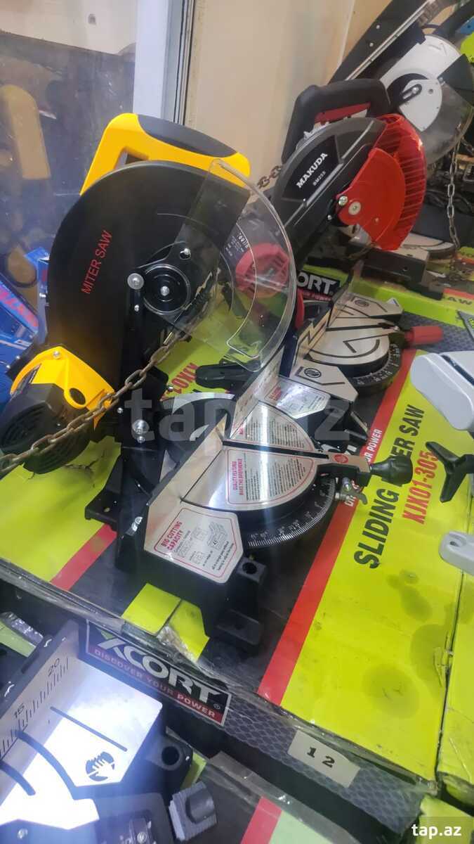 XCORT XMY01-305 sürüşən başlıqlı gönye mişarı, 305 mm — 1