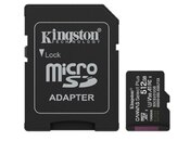 Kingston Canvas Select Plus 512GB microSDXC 100R A1 C10 Card + Adapter — 2