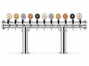 Pivə üçün T11 gümüş 11 çıxışlı Kobra pivə kranı / Beer Tower — 2