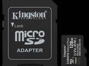 Kingston Canvas Select Plus Gen3 128GB microSDXC 150MB/s A1 Card + Adapter — 2